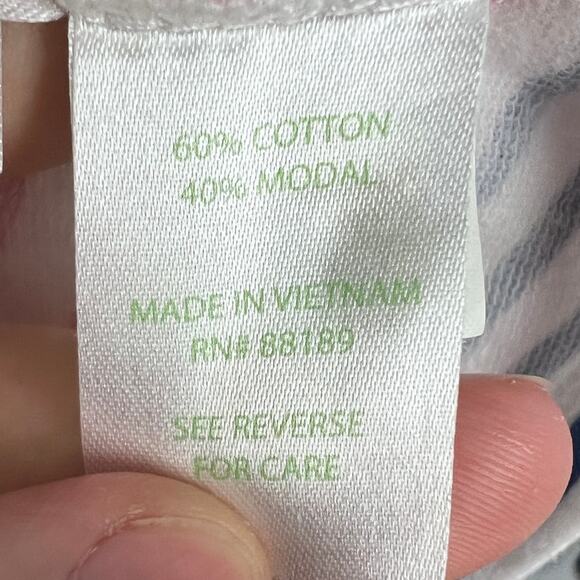 Lilly Pulitzer Women's S Hooded Tunic Top Striped Anchor Nautical Beach Cover Up - Picture 7 of 12